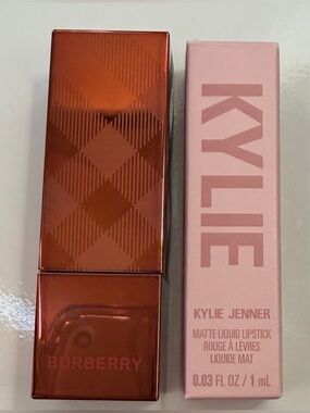 Burberry Kisses Matte Lipstick Chestnut Nude & Kylie Jenner Matte 808 Kylie, New